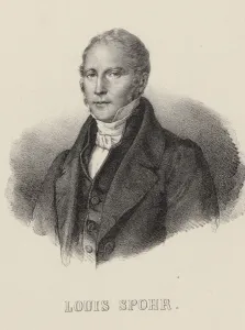 Portrait of the violinist and composer Louis Spohr (1784-1859), c. 1840. Creator: Anonymous