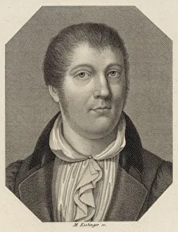 Portrait of the violinist and composer Louis Spohr (1784-1859), 1820. Creator: Esslinger