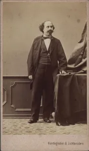 Portrait of the violinist and composer Moritz Kassmayer (1831-1884), ca 1865