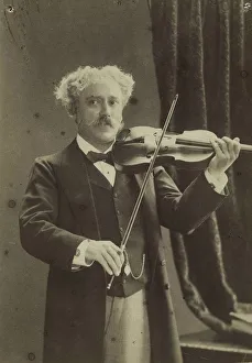 Gerschel Prints: Portrait of the violinist and composer Pablo de Sarasate (1844-1908)
