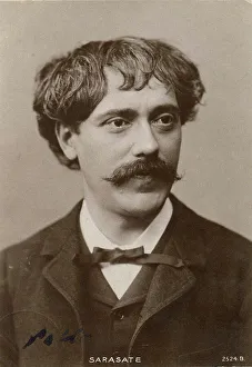 Portrait of the violinist and composer Pablo de Sarasate (1844-1908). Creator: Anonymous