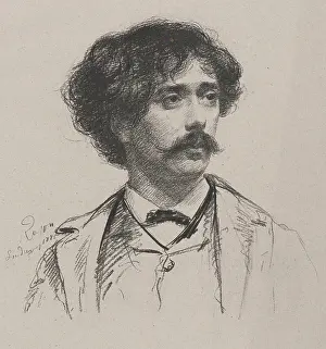 Sarasate Prints: Portrait of the violinist and composer Pablo de Sarasate (1844-1908)