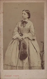 Andre Adolphe Eugene 1819 1889 Prints: Portrait of the violinist and composer Teresa Milanollo (1827-1904)