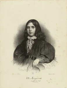Achille 1800 1857 Prints: Portrait of Vito Mangiamele (1827-1897), 1839. Creator: Deveria
