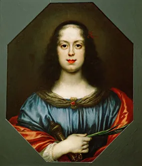Innsbruck Prints: Portrait of Vittoria della Rovere (1622-1694) as Saint Catherine