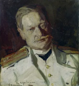 Korovin Prints: Portrait of Vladimir Arkadievich Telyakovsky (1860-1924)