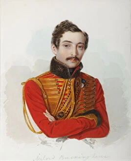 Portrait of Vladimir Dmitrievich Bakaev (1810-1871), 1839. Artist: Klunder, Alexander Ivanovich (1802-1875)