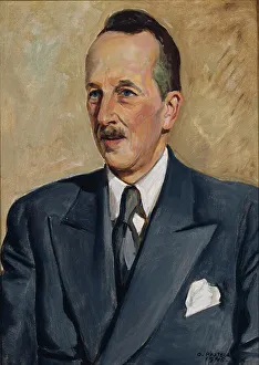Forehead Prints: Portrait of Wäinö Wallin, 1945. Creator: Oskari Paatela