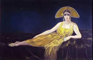 Pastel On Cardboard Collection: Portrait Wally Toscanini, 1925. Creator: Martini, Arturo (1889-1947)
