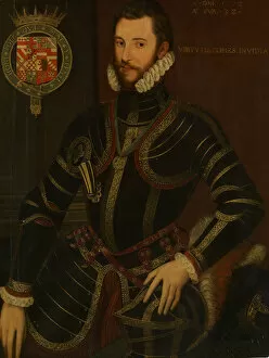 Earl Of Collection: Portrait of Walter Devereux (1539-1576), First Earl of Essex, dated 1572. Creator: British Painter