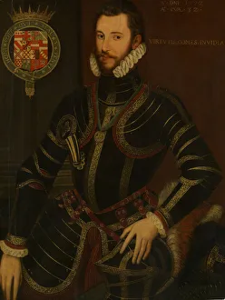 Earl Of Collection: Portrait of Walter Devereux (1539-1576), First Earl of Essex, dated 1572. Creator: British Painter