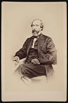 Cabinet Card Gallery: Portrait of Walter Lenox (1817-1874), Before 1874. Creator: Unknown