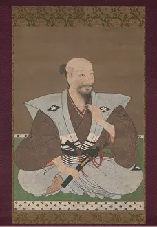 Hanging Scrol Prints: Portrait of a Warrior, late 16th century. Creator: Unknown