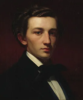Gustaf Werner Holmberg Prints: Portrait of Werner Holmberg, 1853. Creator: Per Sodermark