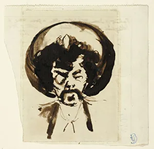 Whistler J Mcneill Prints: Portrait of Whistler, 1877. Creator: Carlo Pellegrini