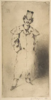 Portrait of Whistler, 1881. Creator: Carlo Pellegrini