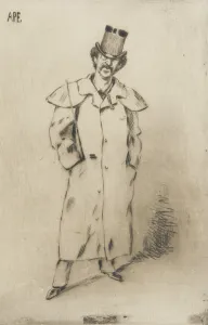 Portrait of Whistler, 1881. Creator: Carlo Pellegrini