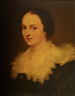 Dyke Sir Anthony Van Prints: Portrait of the Wife of the Mayor of Antwerp, 19th century. Creator: Unknown