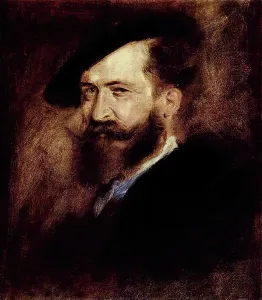 Franz Prints: Portrait of Wilhelm Busch, 1877. Creator: Franz von Lenbach