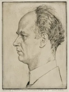 Orlik Prints: Portrait of Wilhelm Furtwangler (1886-1954), 1928