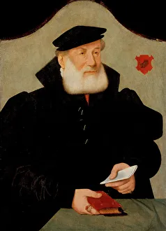 Bartholomäus Bruyn Prints: Portrait of Wilhelm Kannengiesser, c1550. Creator: Bartholomaeus Bruyn the Elder
