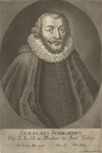 Portrait of Wilhelm Schickard (1592-1635). Creator: Anonymous Portrait of Wilhelm Schickard (1592-1635). Creator: Anonymous
