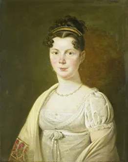 Hair Decoration Prints: Portrait of Wilhelmina Maria Haack (1786-1857)