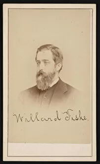 Albert J Purdy Collection: Portrait of Willard Fiske (1831-1904), Circa 1870s. Creator: Purdy & Frear