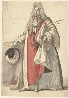 Willem Iii Prints: Portrait of Willem III, in state dress, 1670-1684. Creator: Gaspar Netscher