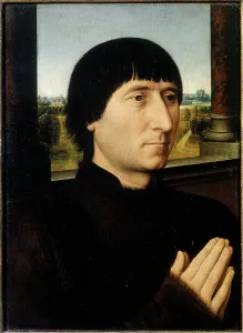 Moreel Prints: Portrait of Willem Moreel, 1482. Creator: Memling; Hans (1433/40-1494)