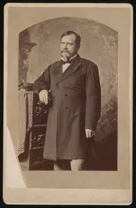 Cabinet Card Prints: Portrait of William Buel Franklin (1823-1903), Before 1876. Creator: Isaac White