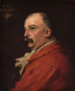 Delaunay Jules Elie Prints: Portrait of William Busnach, 1883. Creator: Jules Elie Delaunay