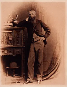Indian Army Prints: Portrait of William Croker, tea estate owner, Bainath, 1860s. Creator: Unknown