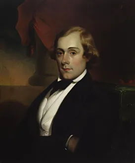 Dinner Jacket Prints: Portrait of William Herald Heald, c1844. Creator: Alfred Jacob Miller