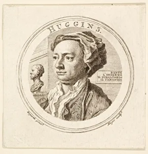 Portrait of William Huggins, pub. 1760. Creator: Unknown
