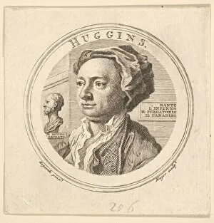 Major Gallery: Portrait of William Huggins, translator of Ariosto, 1760. Creator: Thomas Major