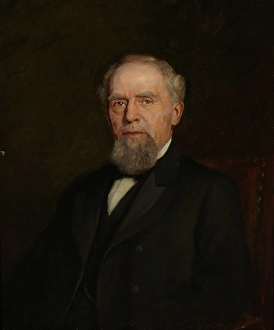 Hoosier Group Prints: Portrait of William J. Holliday, 1903. Creator: Theodore Clement Steele