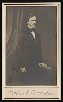 Maine United States Of America Gallery: Portrait of William Pitt Fessenden (1806-1869), Before 1869