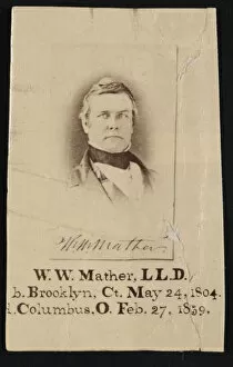 Typeface Gallery: Portrait of William Williams Mather (1804-1859), Before 1859. Creator: Unknown