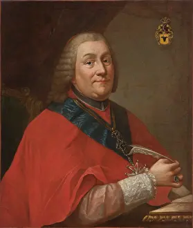 Quill Pen Prints: Portrait of Wladyslaw Lubienski (1703-1767)