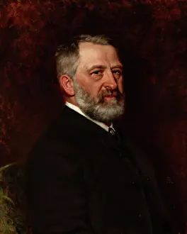 Wladyslaw Prints: Portrait of Wladyslaw Luszczkiewicz, c1887. Creator: Alfred Izydor Romer