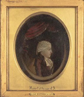 Zoffani Prints: Portrait of Wolfgang Amadeus Mozart at the age of 9