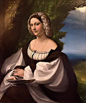 Antonio Prints: Portrait of a Woman, 1520. Creator: Antonio da Correggio