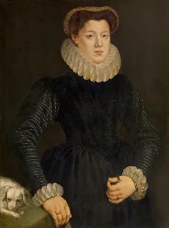 Chatelaine Prints: Portrait of a Woman, 1577. Creator: Adriaen Thomasz Key