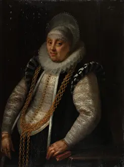 Chain Prints: Portrait of a Woman, 1613. Creator: Gortzius Geldorp