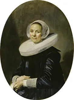 Neck Ruff Prints: Portrait of a Woman, 1638. Creator: Frans Hals