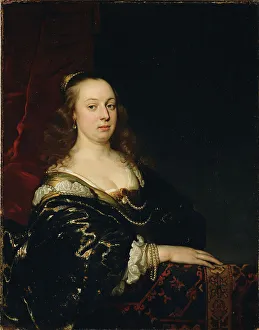 Neckline Prints: Portrait of a Woman, about 1647. Creator: Jacob Adriaensz. Backer