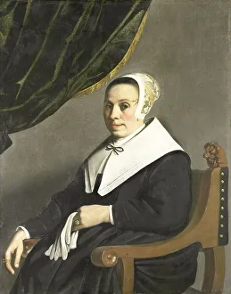 Tied Prints: Portrait of a Woman, 1656. Creator: Michiel Nouts