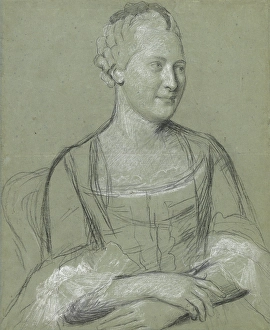 Liotard Giovanni Stefano Prints: Portrait of a Woman, 1758-1762. Creator: Jean-Etienne Liotard