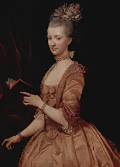 Pearls Prints: Portrait of a Woman, 1770. Creator: Anton von Maron